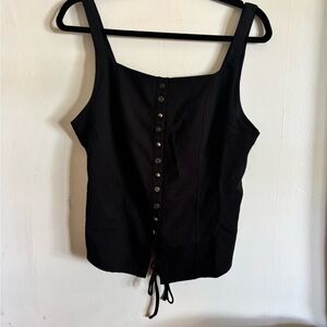 NWT Free People button up corset top